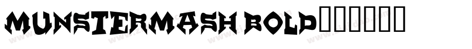 MunsterMash Bold字体转换